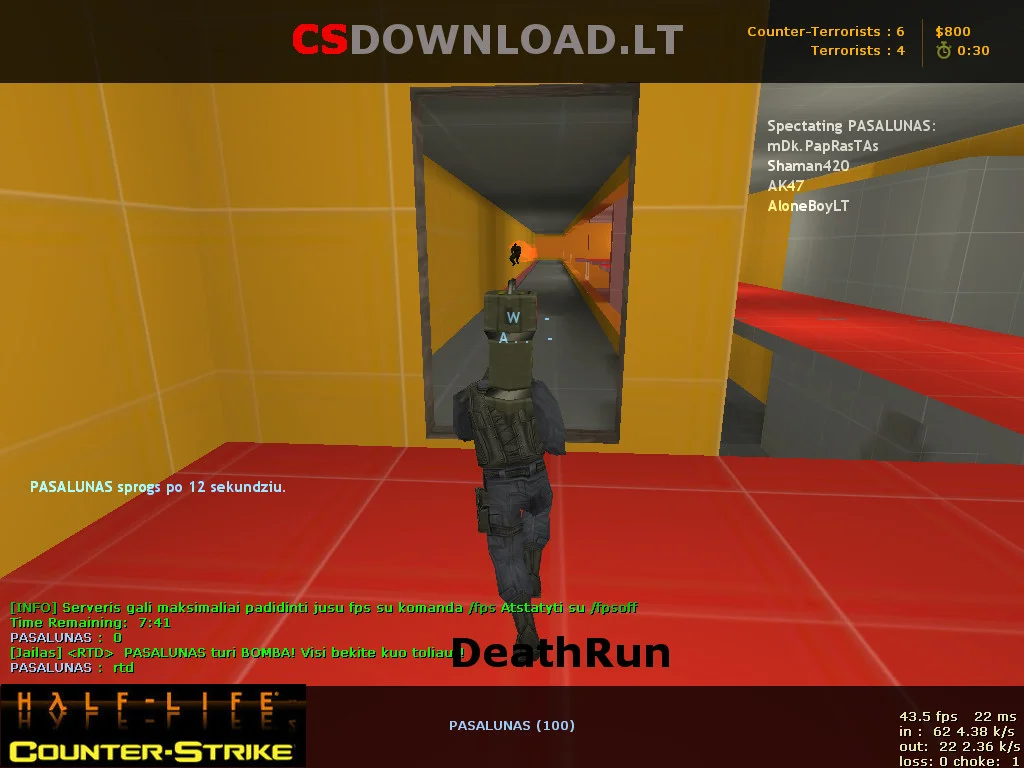 ม็อด Counter-Strike 1.6 DeathRun