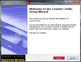 Counter-Strike 1.6 orihinal nga pag-install